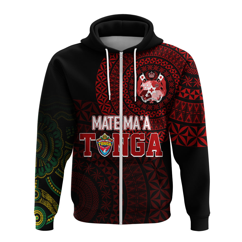 Personalised Aussie Wallabies Mix Mate Maa Tonga Hoodie Ver 01 LT7 - Vibe Hoodie Shop