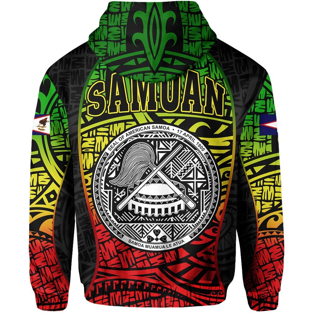 American Samoa Reggae Hoodie - Gel Style - Vibe Hoodie Shop