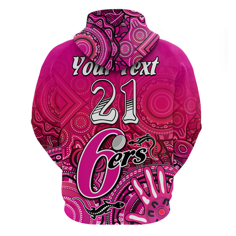 (Custom Personalised) Sydney Sixers Champions Zip Up And Pullover Hoodie Lizard Indigenous Aboriginal LT9 - Vibe Hoodie Shop