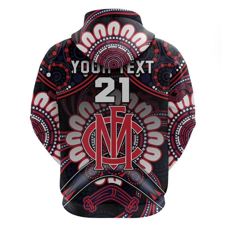 (Custom Personalised) Demons Football Zip Up And Pullover Hoodie Boomerang Indigenous Dots LT9 - Vibe Hoodie Shop