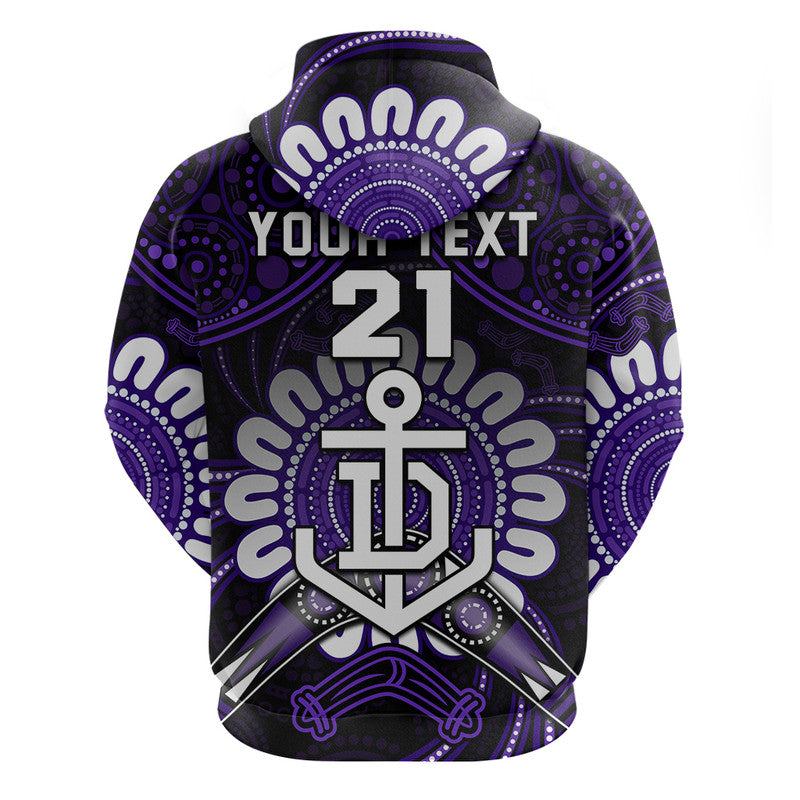 (Custom Personalised) Dockers Football Zip Up And Pullover Hoodie Boomerang Indigenous Dots LT9 - Vibe Hoodie Shop