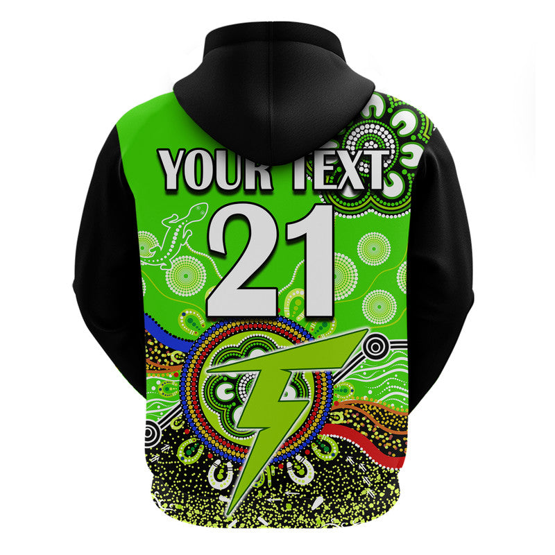 (Custom Personalised) Sydney Thunder Zip Up And Pullover Hoodie Cricket Indigenous Aboriginal Lizard Version LT9 - Vibe Hoodie Shop