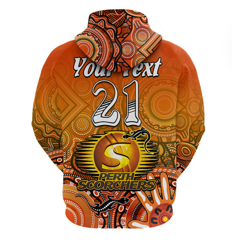 (Custom Personalised) Perth Scorchers Champions Zip Up And Pullover Hoodie Lizard Indigenous Aboriginal LT9 - Vibe Hoodie Shop