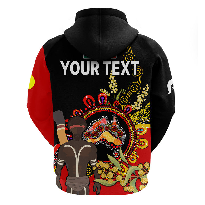 (Custom Personalised) NAIDOC 2023 Indigenous Zip Up With Pullover Hoodie Australia Map With Golden Wattle LT9 - Vibe Hoodie Shop