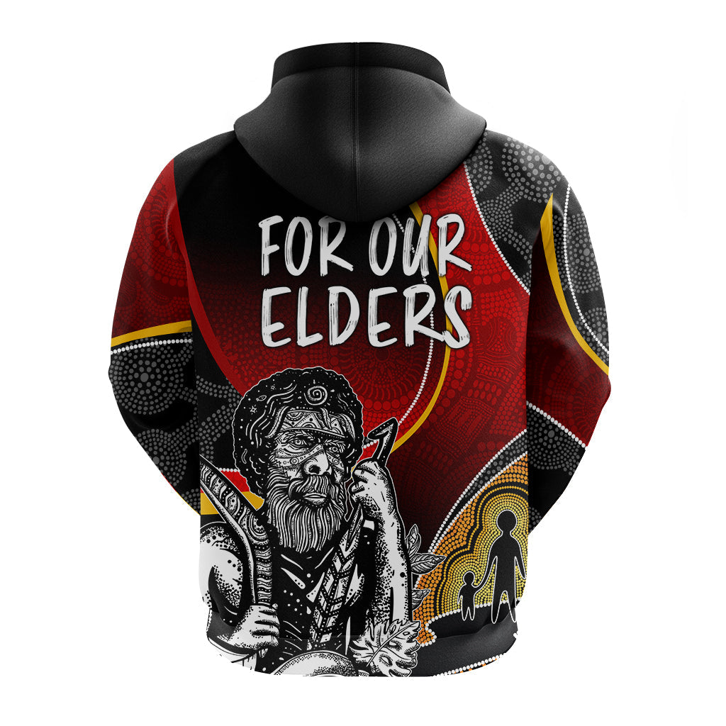 NAIDOC Week 2023 Hoodie Aboriginal Art - For Our Elders LT7 - Vibe Hoodie Shop
