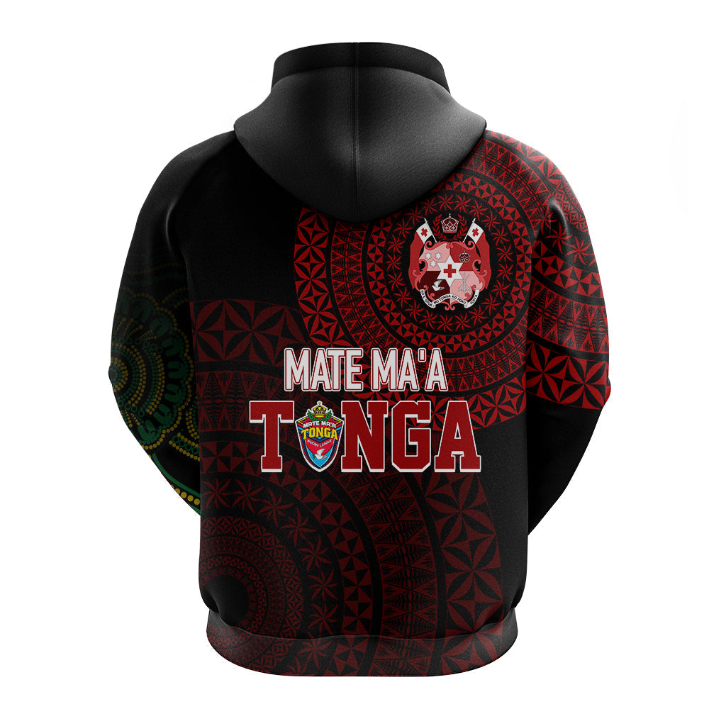 Personalised Aussie Wallabies Mix Mate Maa Tonga Hoodie Ver 02 LT7 - Vibe Hoodie Shop