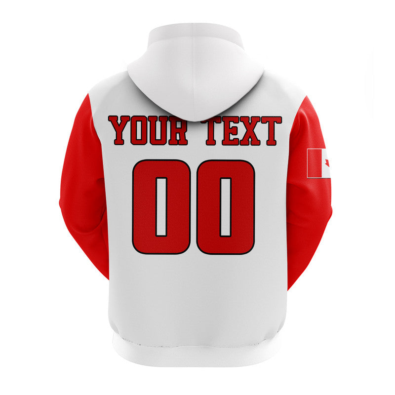 (Custom Personalised And Number) Baseball 2023 Canada Hoodie White Style LT6 - Vibe Hoodie Shop