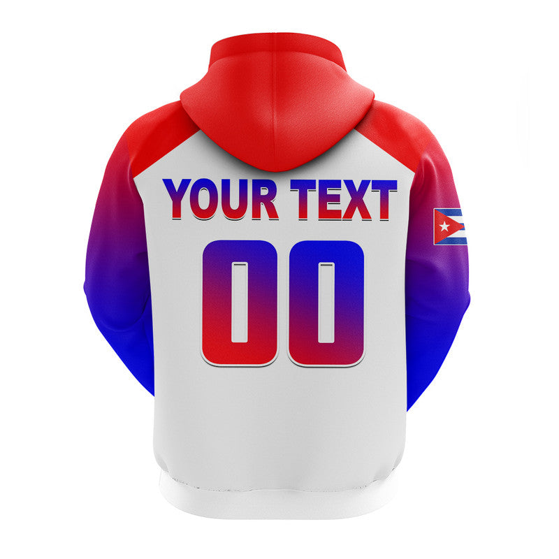 (Custom Personalised And Number) Baseball 2023 Cuba Hoodie Red Style LT6 - Vibe Hoodie Shop
