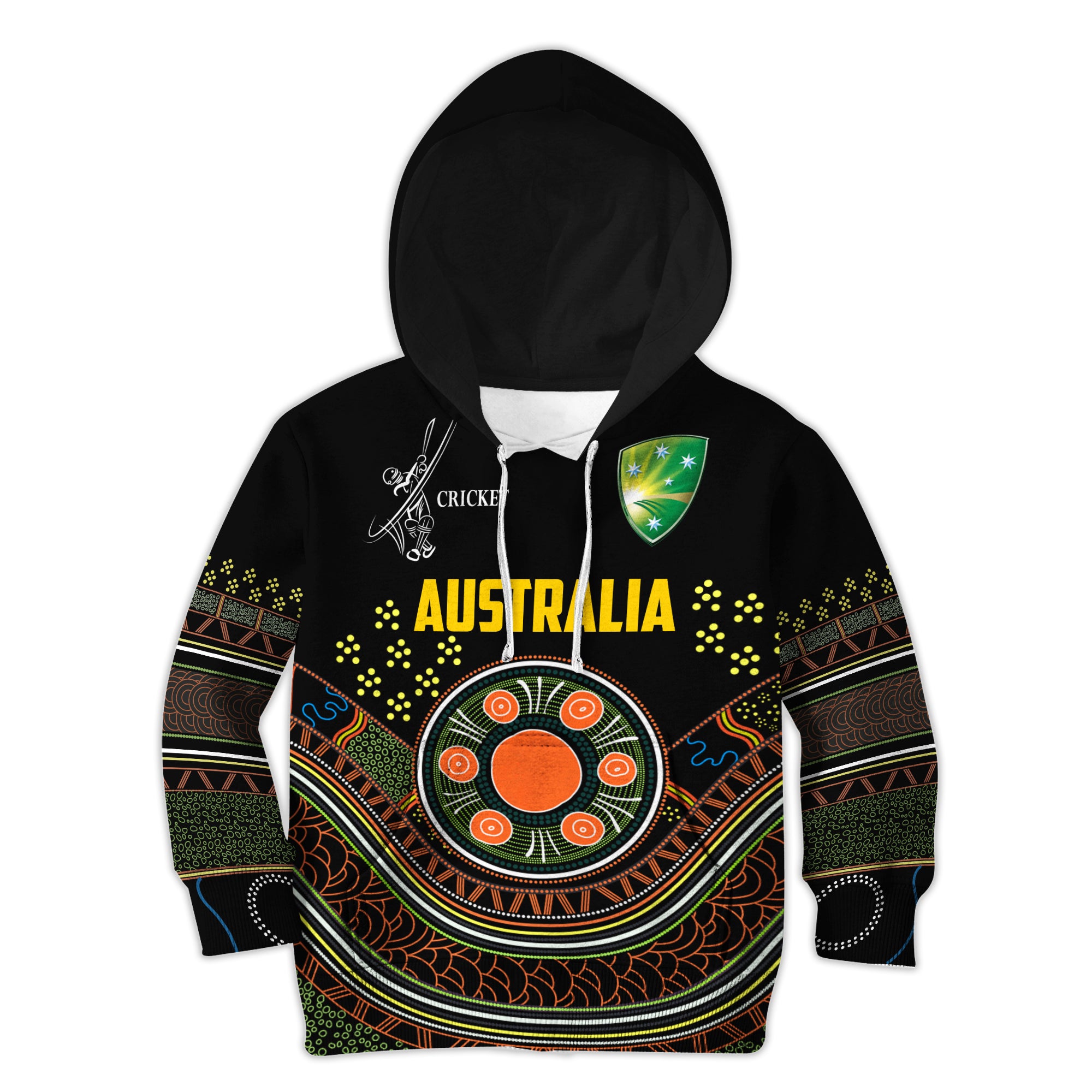 Cricket Australia Hoodie KID Indigenous RLT7 - Vibe Hoodie Shop