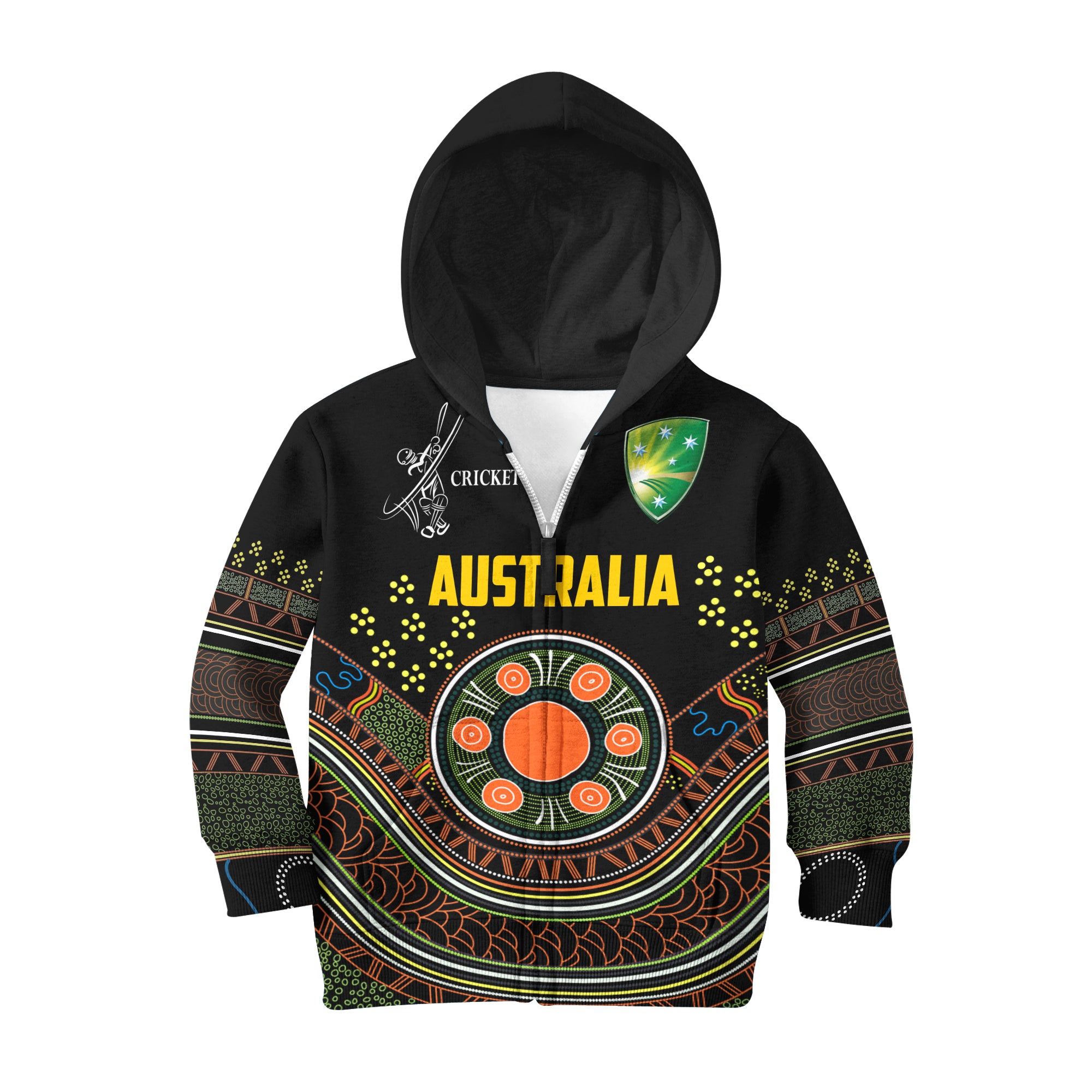 Cricket Australia Hoodie KID Indigenous RLT7 - Vibe Hoodie Shop