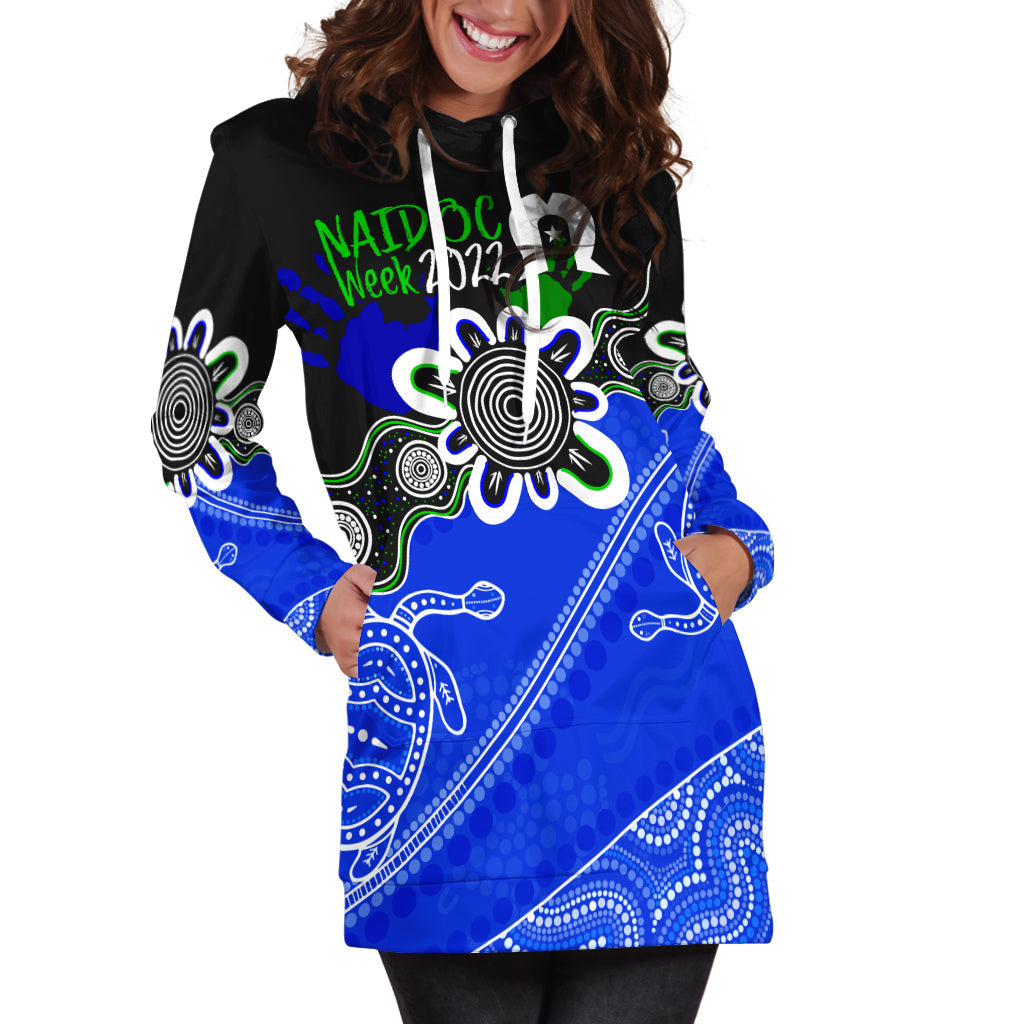 Indigenous Torres Straits NAIDOC Week 2022 Hoodie Dress Turtles Style - Vibe Hoodie Shop