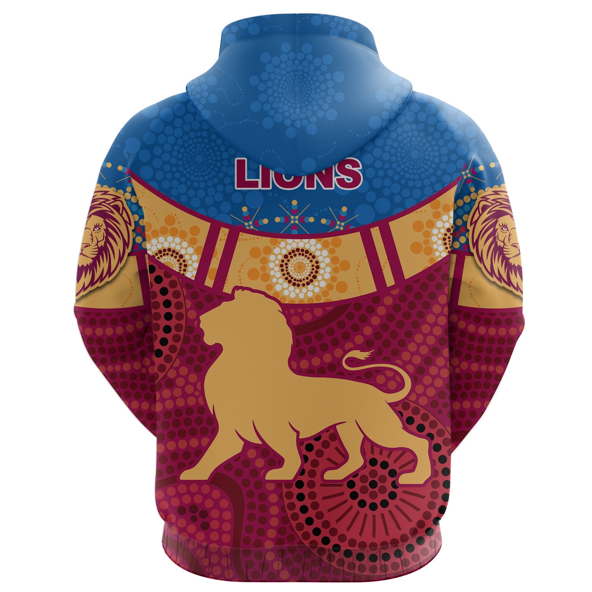 Brisbane Indigenous Hoodie Proud Lions - Vibe Hoodie Shop