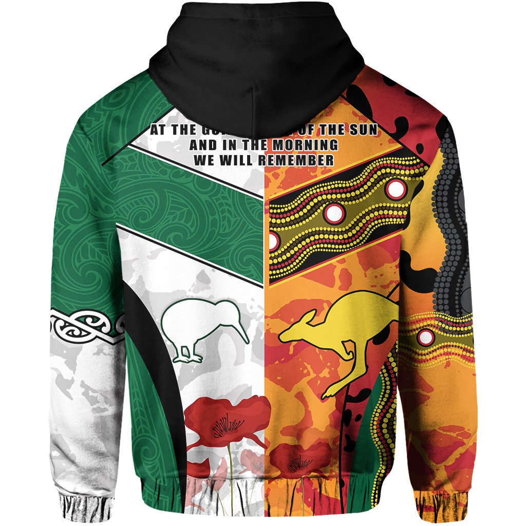 Australian and New Zealand ANZAC Hoodie Camouflage Indigenous - Vibe Hoodie Shop