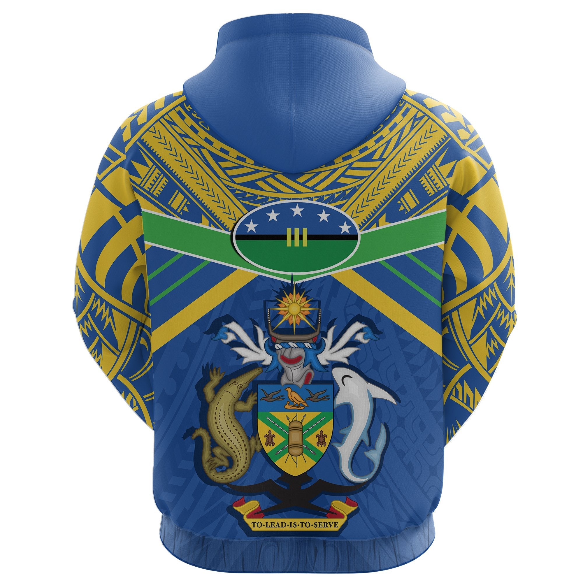 Solomon Islands Hoodie Simple Coat Of Arms Rugby - Vibe Hoodie Shop