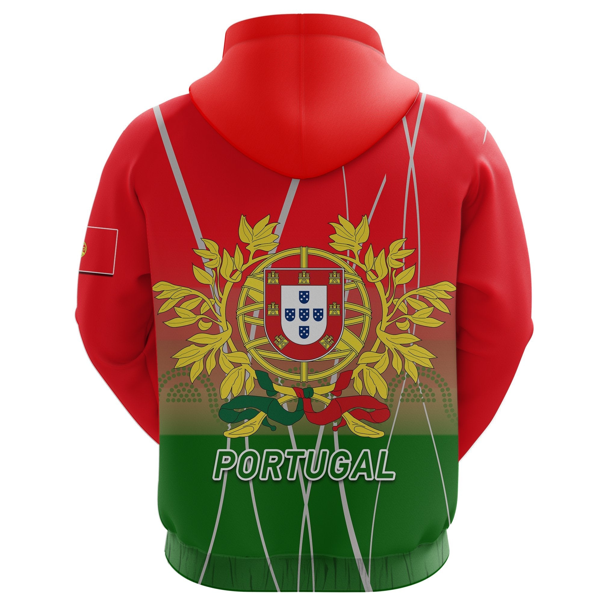 Portugal Rugby Hoodie Wolf - Os Lobos - Vibe Hoodie Shop