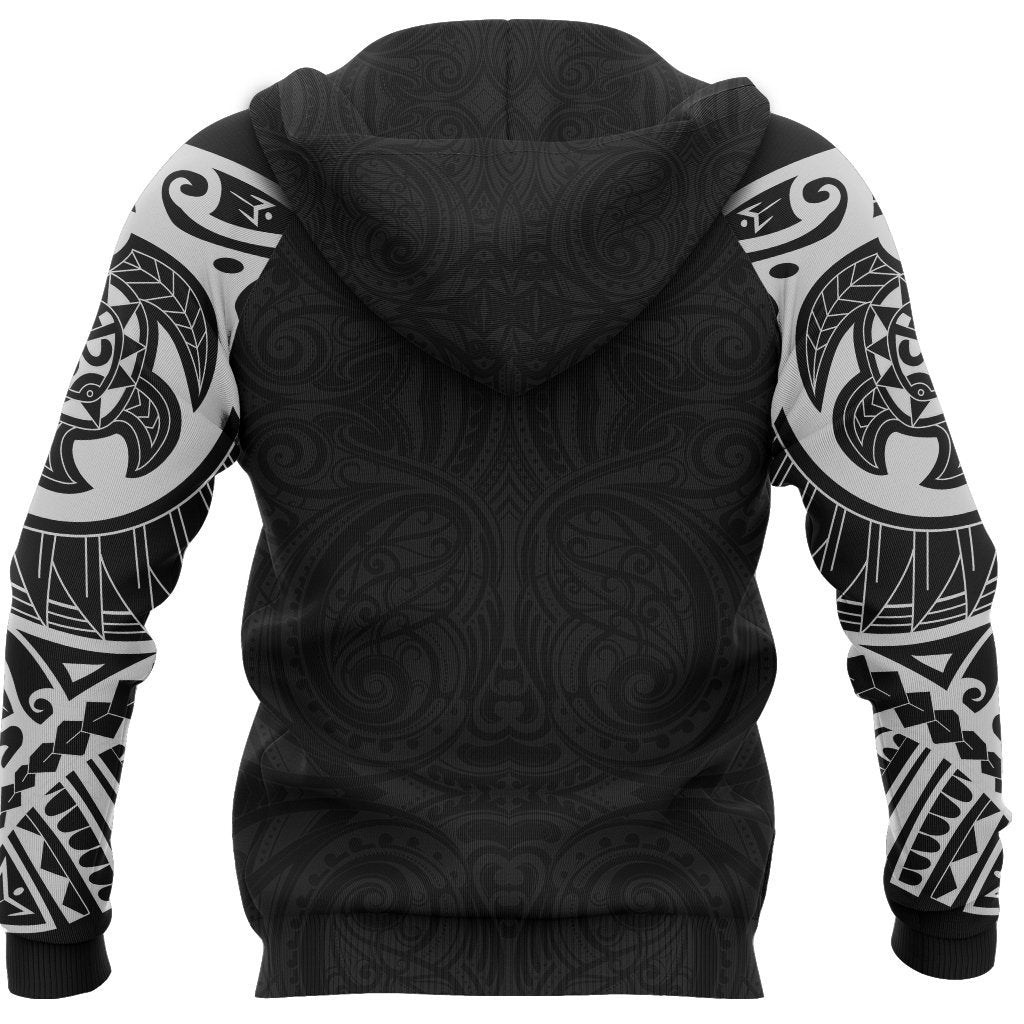 New Zealand Zip Up Hoodie, Maori Taumutu Tattoo Pullover Hoodie - Vibe Hoodie Shop