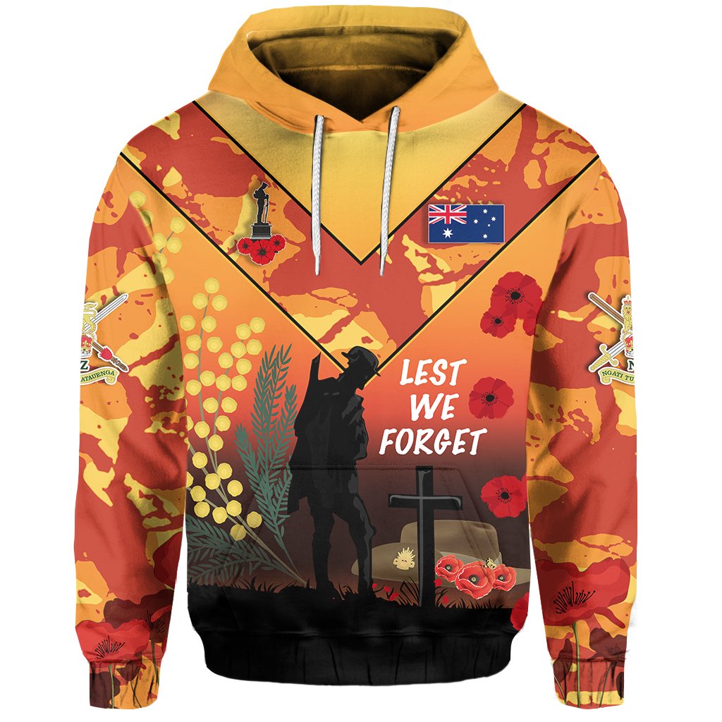 Australian ANZAC Day Hoodie Lest We Forget 2021 - Style - Vibe Hoodie Shop