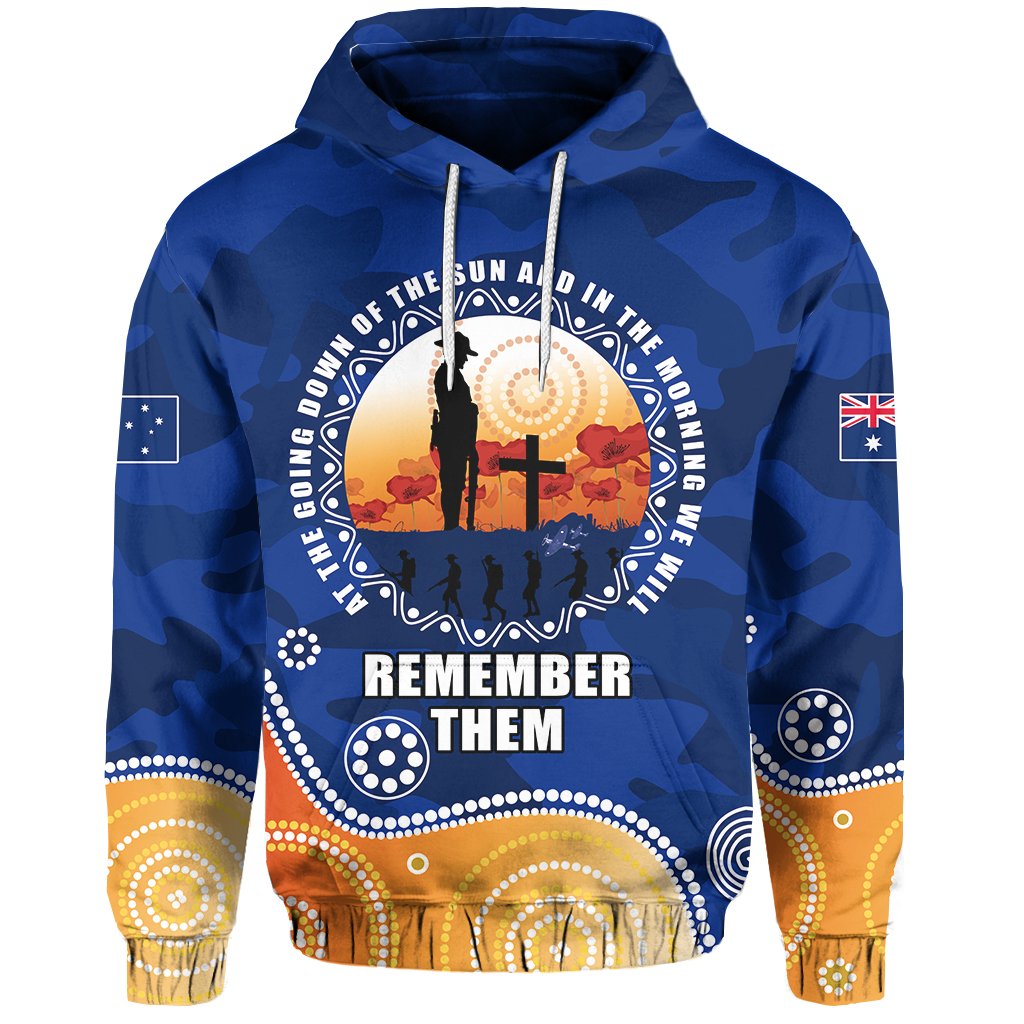 Australian ANZAC Day Hoodie Camouflage Vitality - Vibe Hoodie Shop