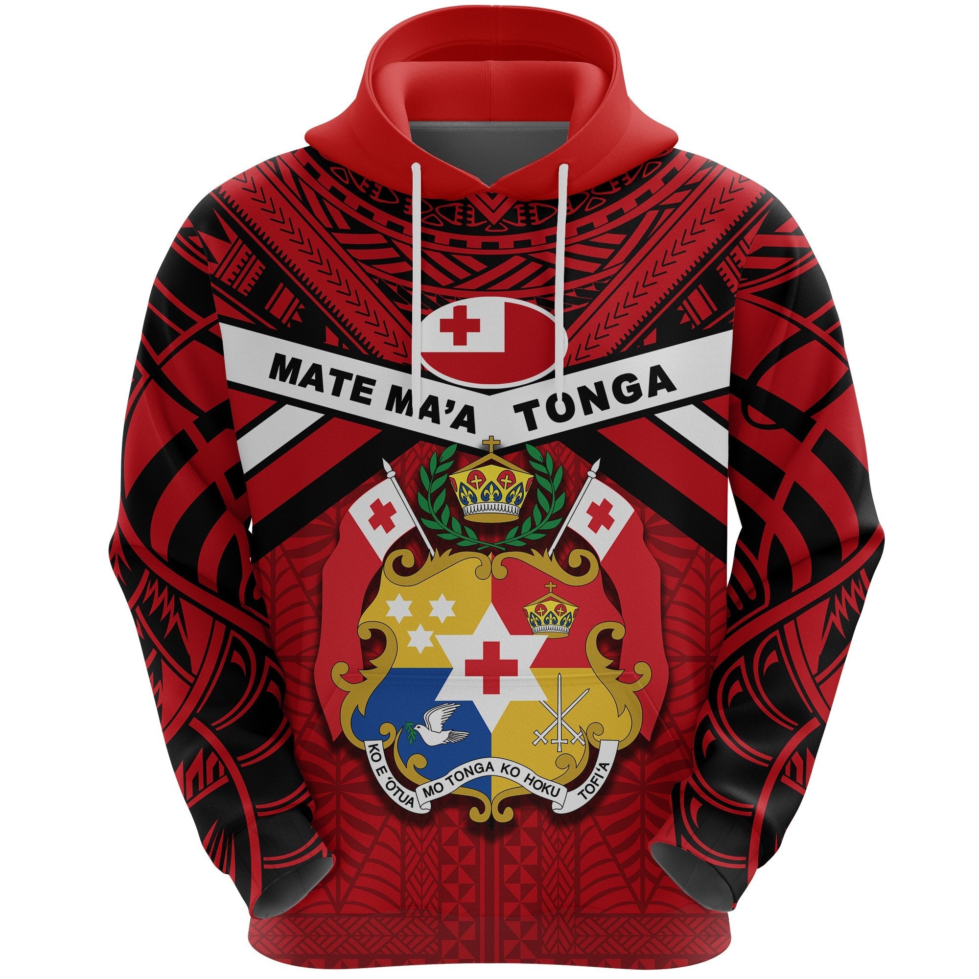 Tonga Rugby Hoodie - Mate Ma'a Tonga - Vibe Hoodie Shop