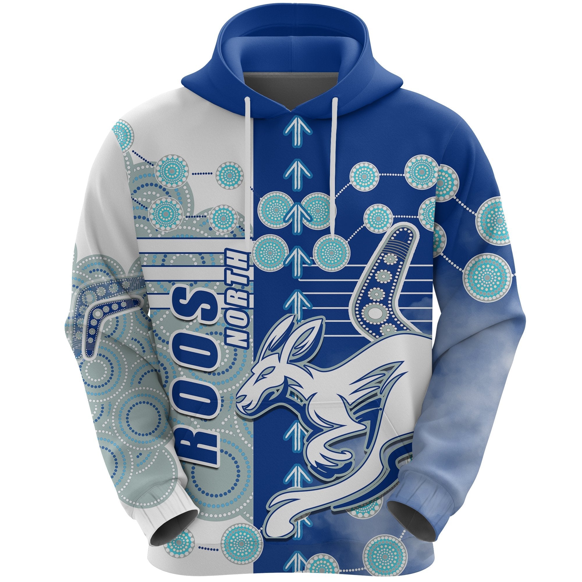 Melbourne Kangaroos Hoodie Indigenous North - Roos - Vibe Hoodie Shop