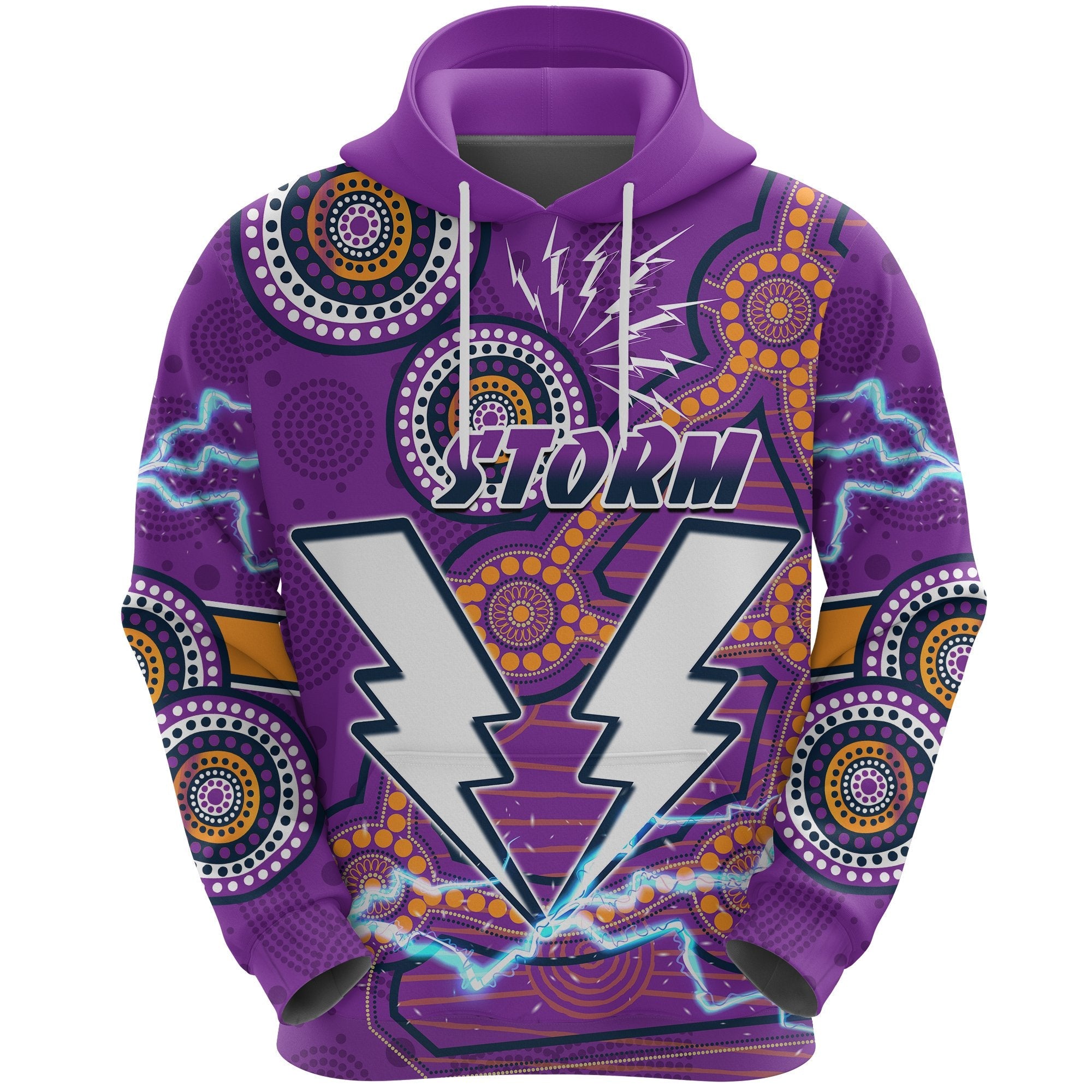 Storm Hoodie Melbourne Indigenous Thunder - Vibe Hoodie Shop