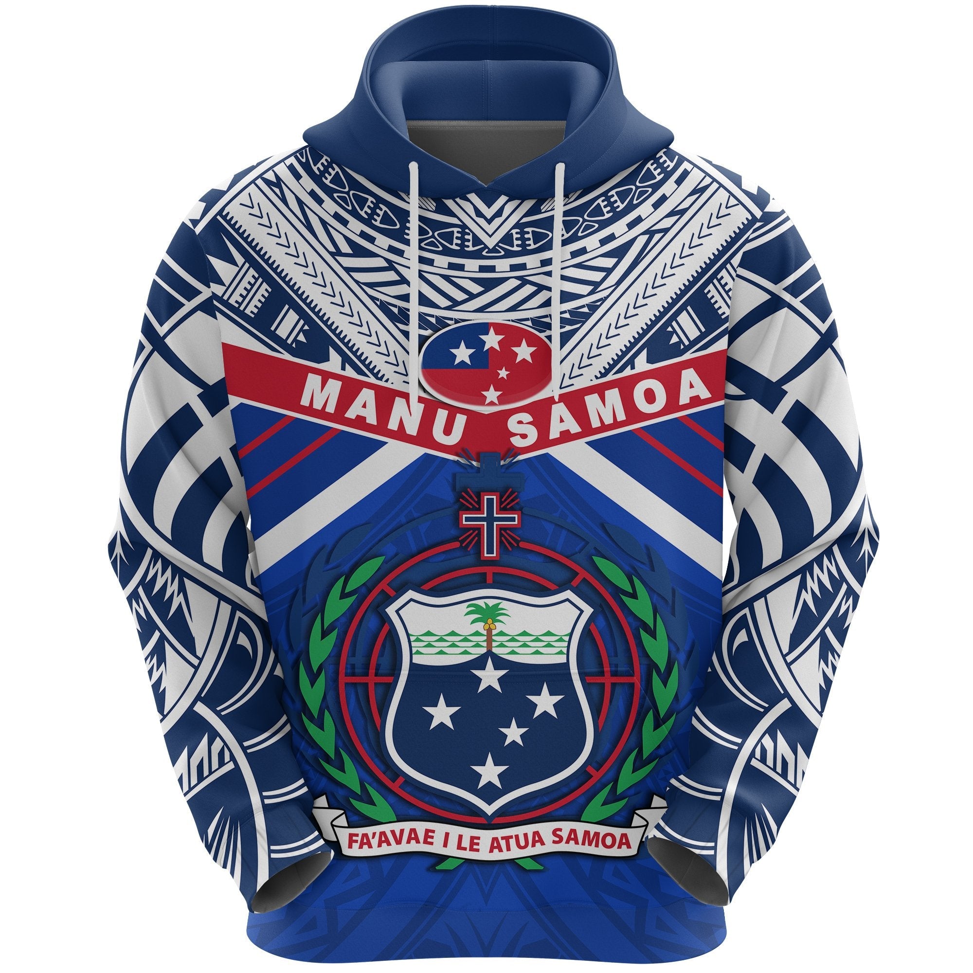 Manu Samoa Hoodie Simple Coat Of Arms Rugby - Vibe Hoodie Shop