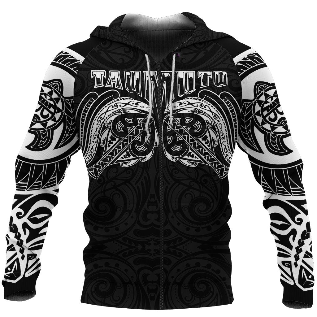 New Zealand Zip Up Hoodie, Maori Taumutu Tattoo Pullover Hoodie - Vibe Hoodie Shop