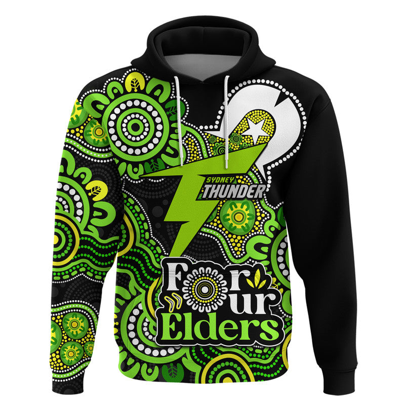 Sydney Thunder Cricket Zip Up And Pullover Hoodie NAIDOC Torres Strait For Our Elders LT9 - Vibe Hoodie Shop