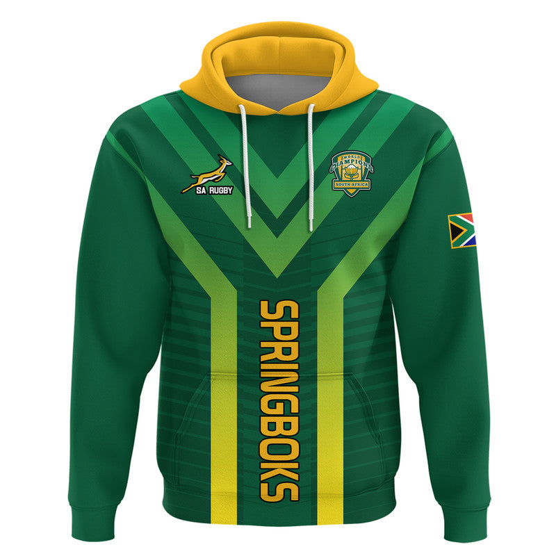 South Africa Rugby Zip Up And Pullover Hoodie Springboks Sporty Style LT9 - Vibe Hoodie Shop