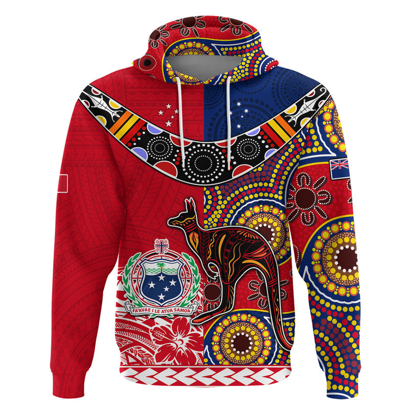 (Custom Personalised) Australia Aboriginal and Samoa Polynesian Zip Up And Pullover Hoodie Boomerang LT9 - Vibe Hoodie Shop