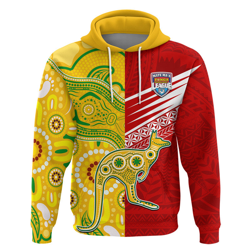 (Custom Personalised) Australia Kangaroos and Mate Maa Tonga Zip Up And Pullover Hoodie LT9 - Vibe Hoodie Shop