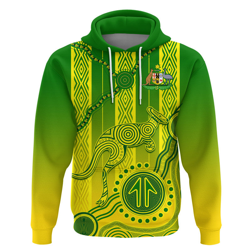 (Custom Personalised) Australia Soccer Zip Up And Pullover Hoodie Go Aussie Socceroos With Kangaroo LT9 - Vibe Hoodie Shop