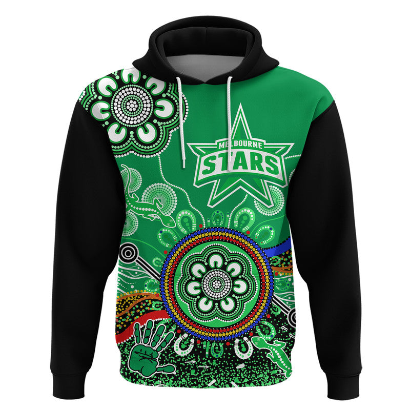 (Custom Personalised) Melbourne Stars Zip Up And Pullover Hoodie Cricket Indigenous Aboriginal Lizard Version LT9 - Vibe Hoodie Shop