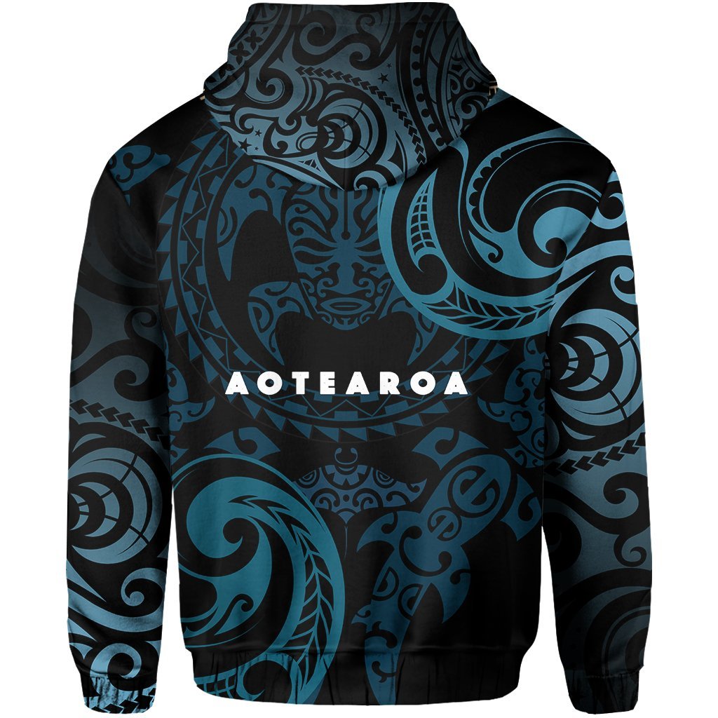 Maori Tangaroa Hoodie Blue - Vibe Hoodie Shop