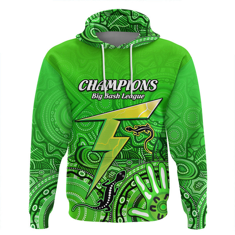Sydney Thunder Cricket Champions Zip Up And Pullover Hoodie Lizard Indigenous Aboriginal LT9 - Vibe Hoodie Shop