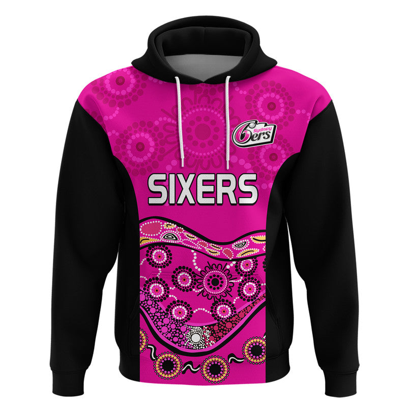 Sixers Cricket Zip Up And Pullover Hoodie Sydney Aboriginal LT9 - Vibe Hoodie Shop