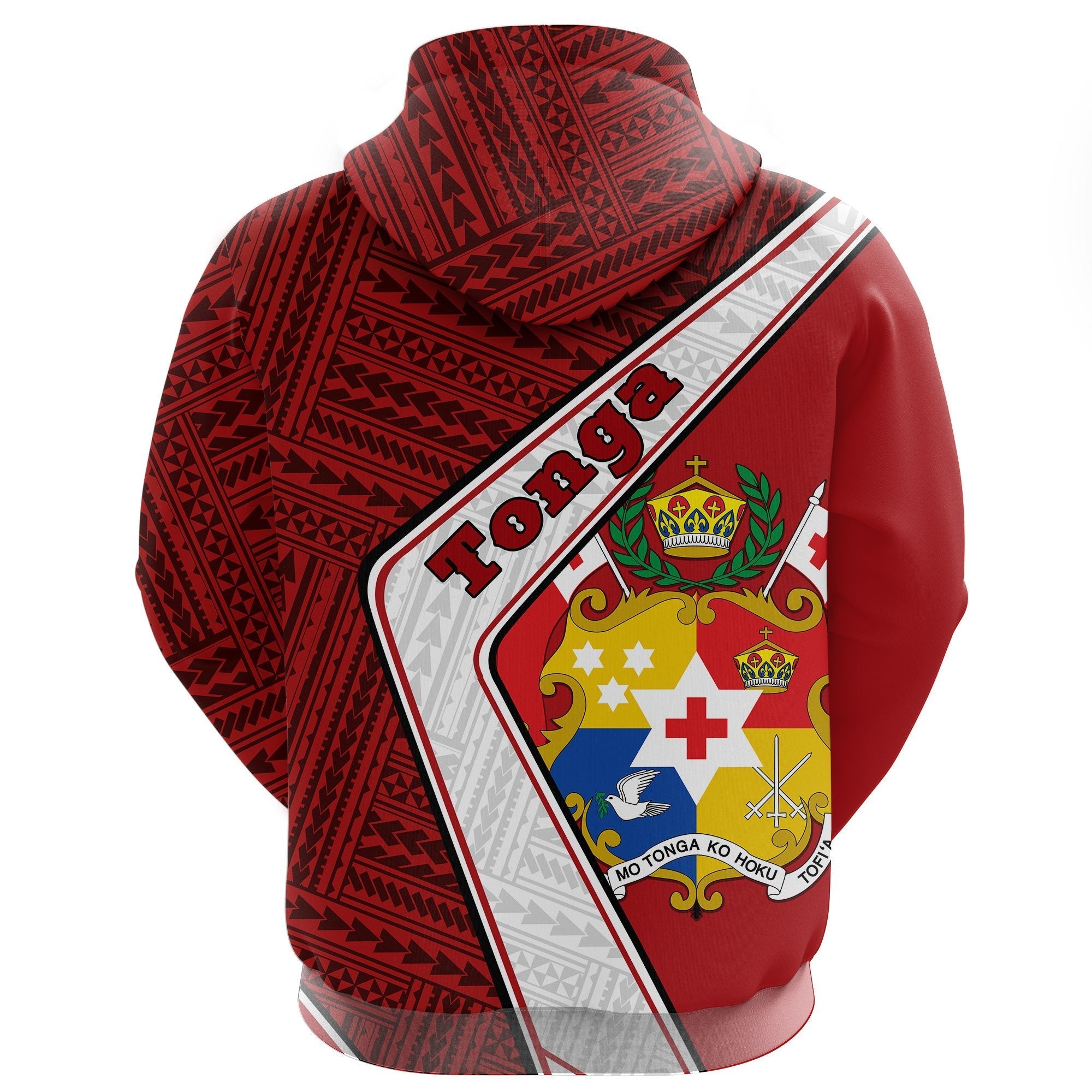 Tonga Hoodie - Polynesian Coat Of Arms - Vibe Hoodie Shop