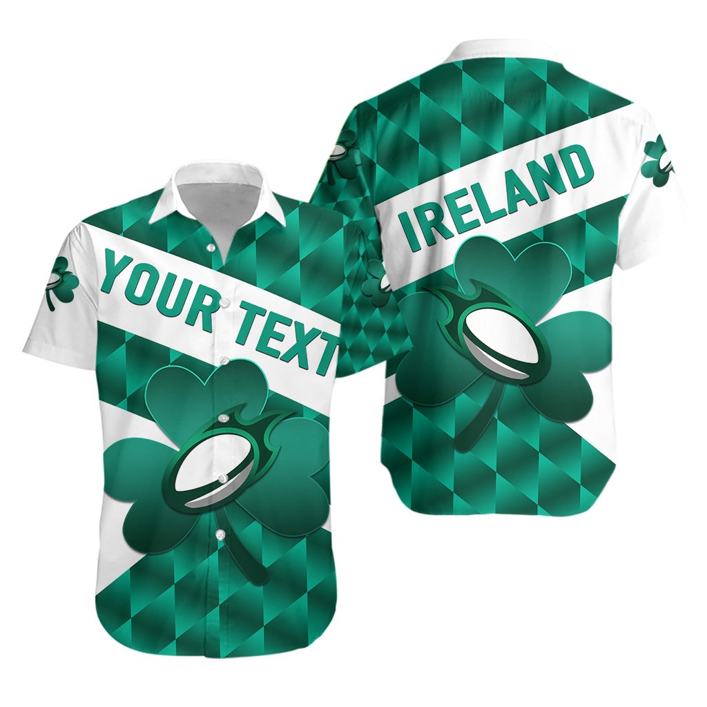 (Custom Personalised) Ireland Rugby Hawaiian Shirt Sporty Style - Vibe Hoodie Shop