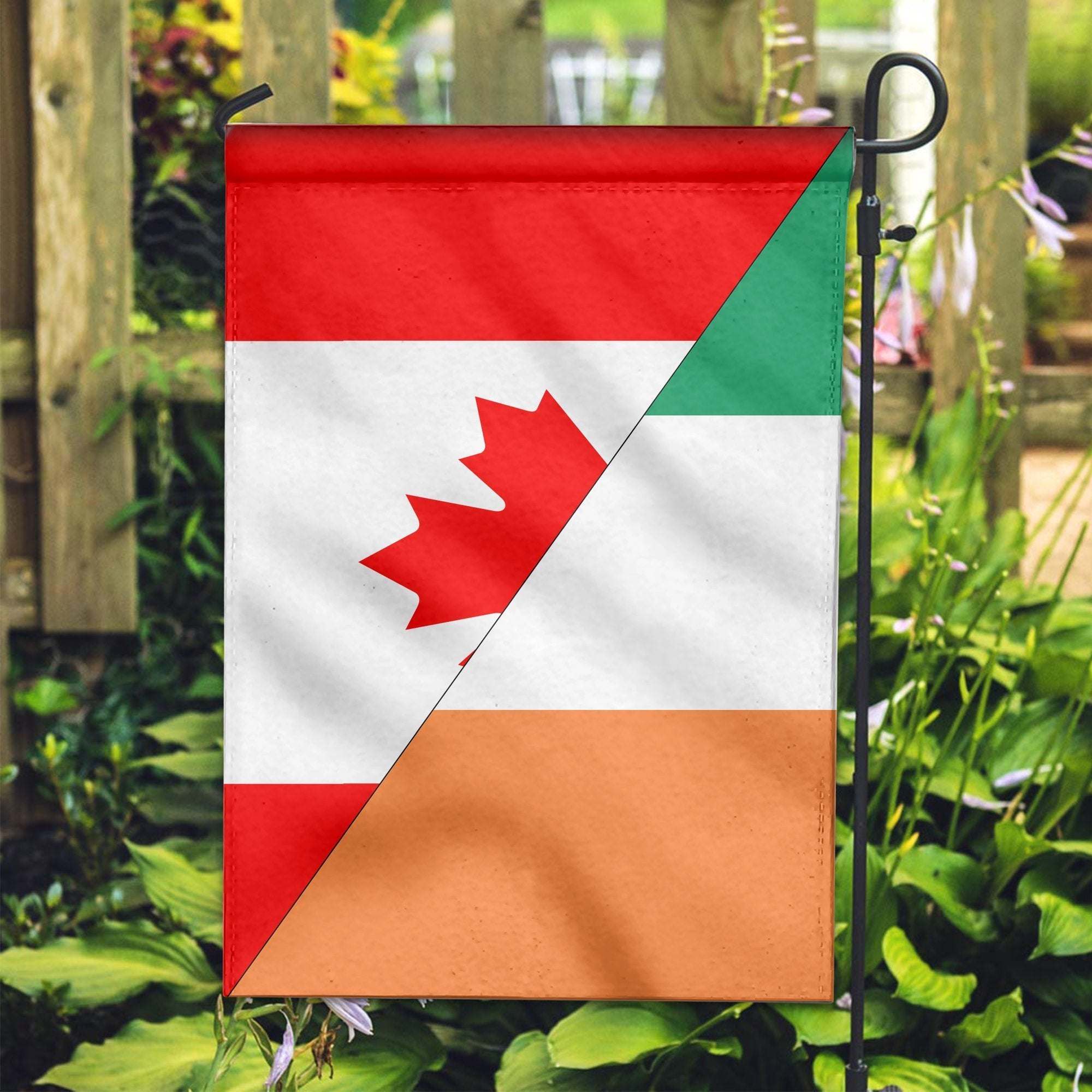 Canada Flag With Ireland Flag - Vibe Hoodie Shop