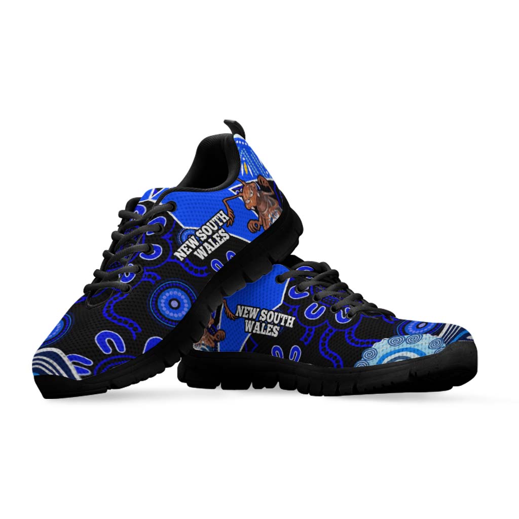 New South Wales Rugby Sneaker - New South Wales Blues Cockroaches Rugby Ball State Of Origin Sneakers - Vibe Hoodie Shop