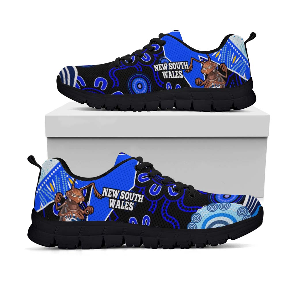 New South Wales Rugby Sneaker - New South Wales Blues Cockroaches Rugby Ball State Of Origin Sneakers - Vibe Hoodie Shop