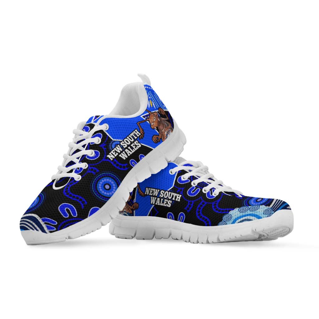 New South Wales Rugby Sneaker - New South Wales Blues Cockroaches Rugby Ball State Of Origin Sneakers - Vibe Hoodie Shop