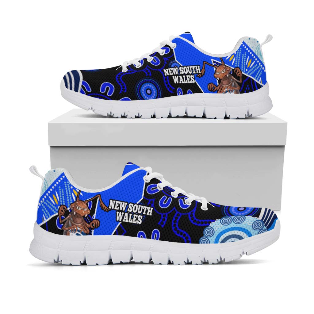 New South Wales Rugby Sneaker - New South Wales Blues Cockroaches Rugby Ball State Of Origin Sneakers - Vibe Hoodie Shop