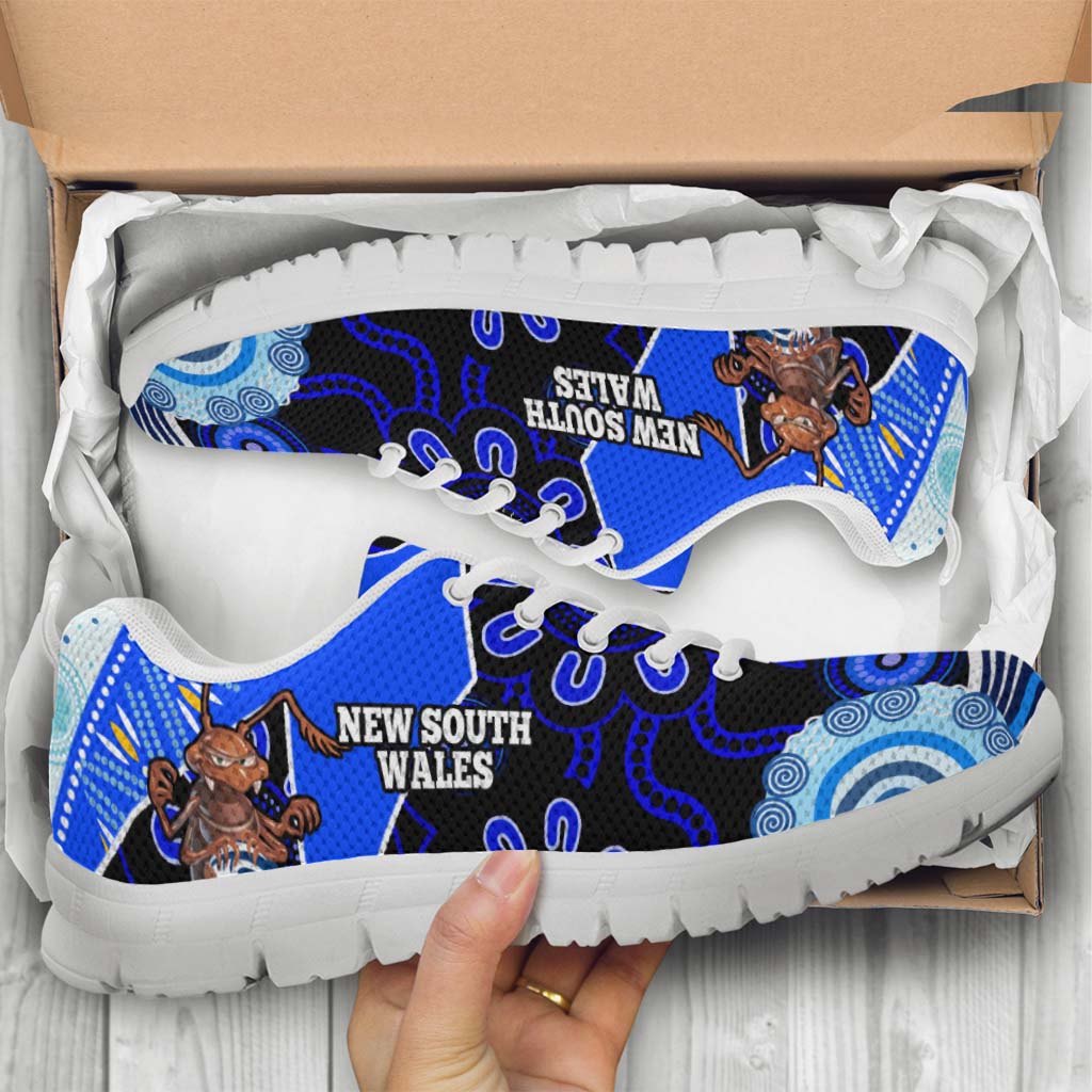 New South Wales Rugby Sneaker - New South Wales Blues Cockroaches Rugby Ball State Of Origin Sneakers - Vibe Hoodie Shop