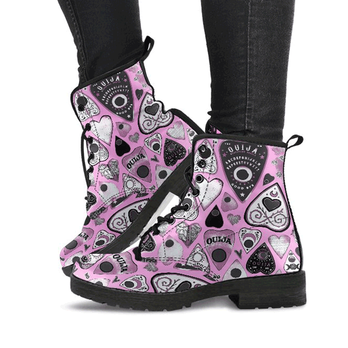 celticone-womens-leather-boot-pink-pagan-ouija-mystifying-hearts