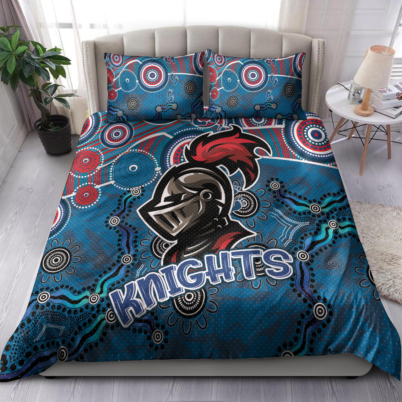 Knights Rugby Bedding Set - Custom Super Knights Bedding Set RLT13 - Vibe Hoodie Shop