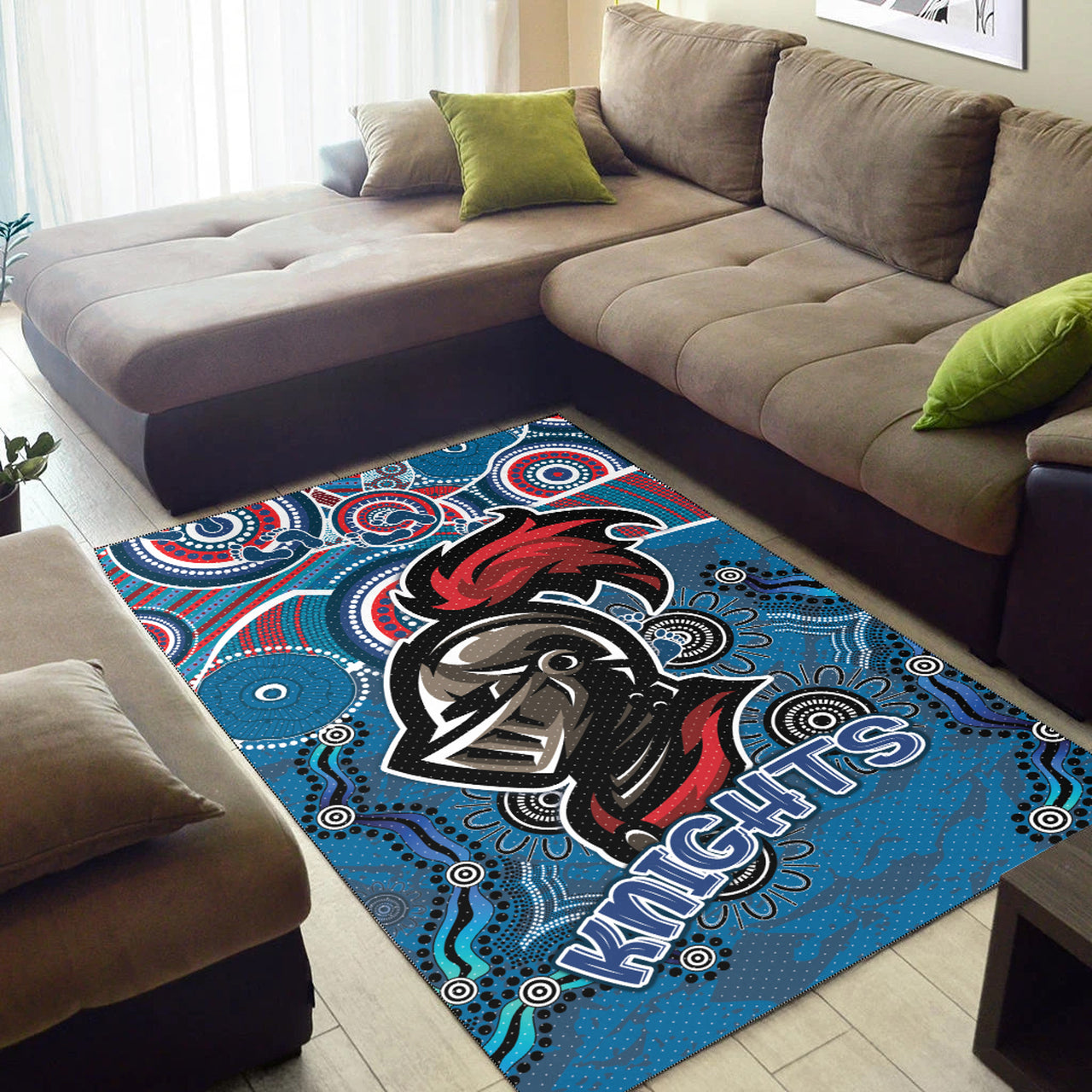 Knights Rugby Area Rug - Custom Super Knights Area Rug RLT13 - Vibe Hoodie Shop