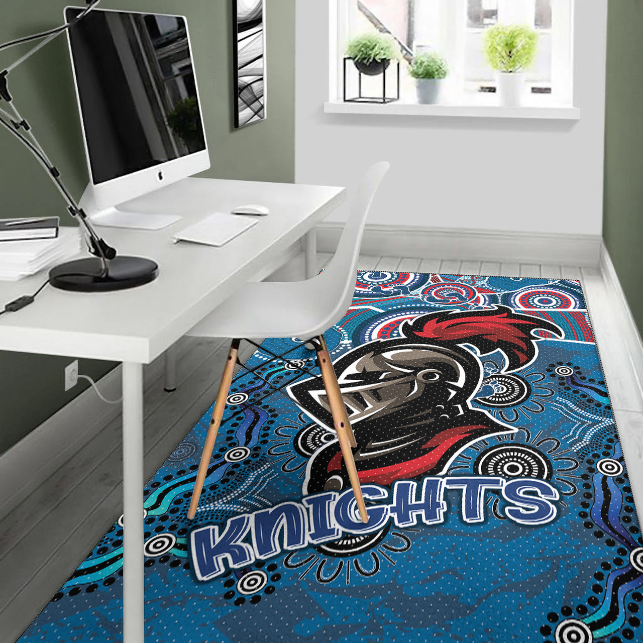 Knights Rugby Area Rug - Custom Super Knights Area Rug RLT13 - Vibe Hoodie Shop