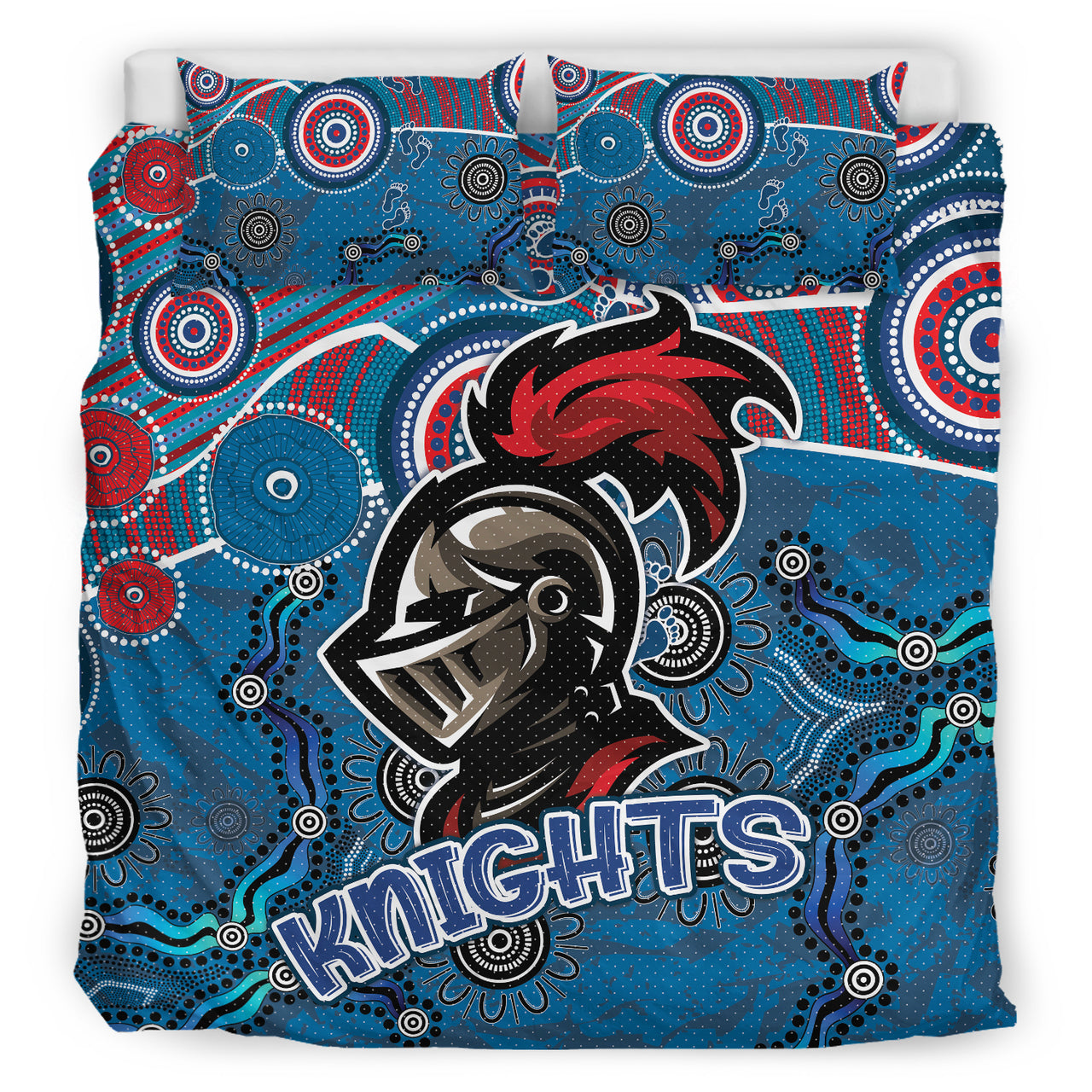 Knights Rugby Bedding Set - Custom Super Knights Bedding Set RLT13 - Vibe Hoodie Shop