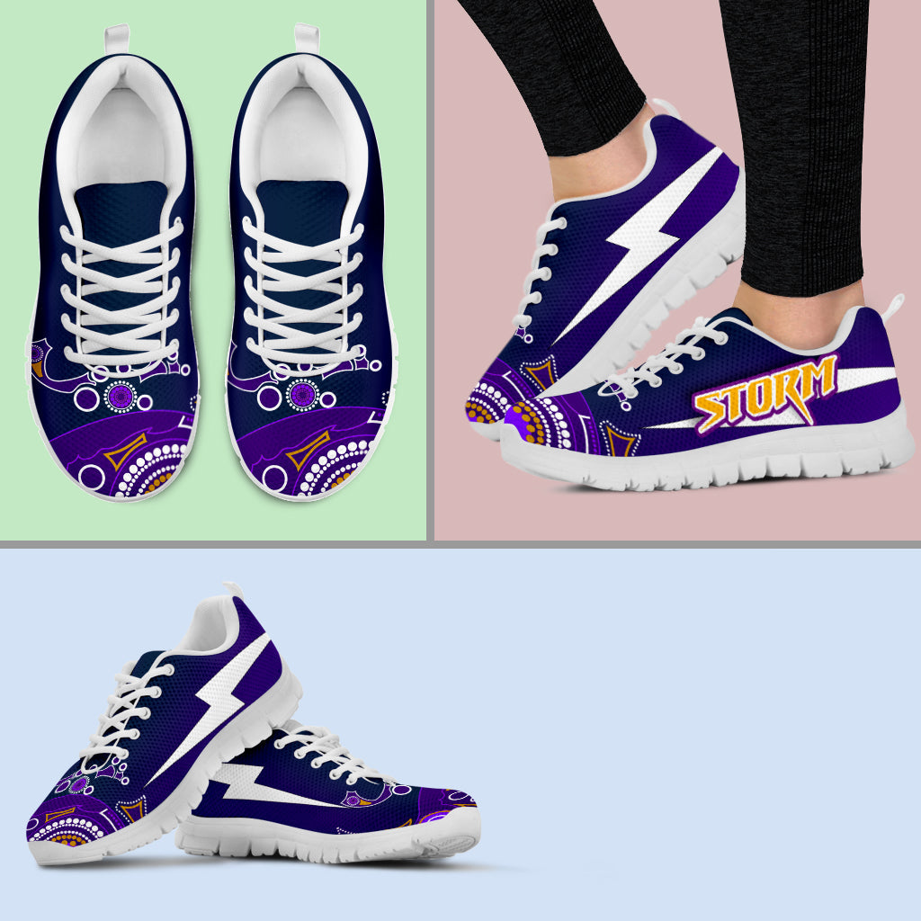 Melbourne Storm Sneakers Aboriginal - Vibe Hoodie Shop